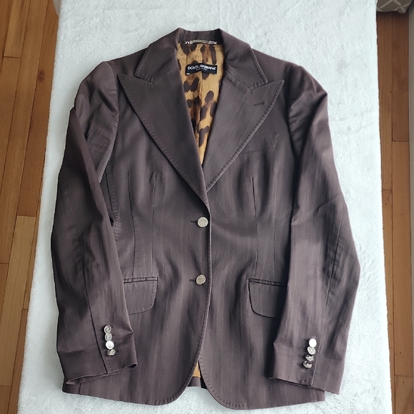 Dolce & Gabbana Jackets & Blazers - Dolce & Gabbana Chocolate Brown Blazer